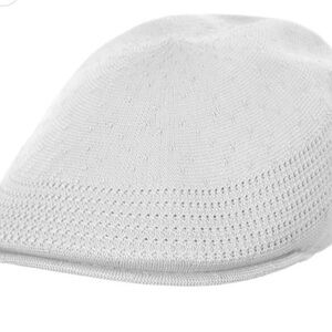Kangol White 0290BC Tropic Ventair Ivy Knit Golf Resortwear Cap XXL